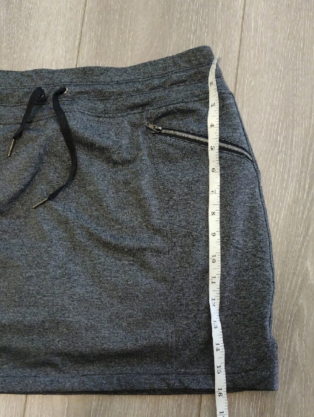 Women's Charcoal Drawstring Skort - Picture 12 of 15